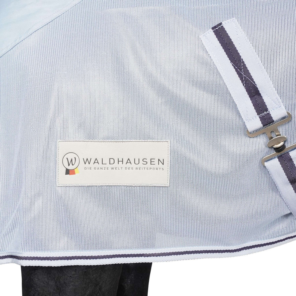 Waldhausen Couverture Anti-Mouches Protect Etanche Bleu clair/Bleu nuit