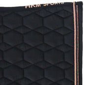 HKM Tapis de Selle Rosegold Glamour Dressage Noir/Or rose