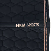 HKM Tapis de Selle Rosegold Glamour Dressage Noir/Or rose