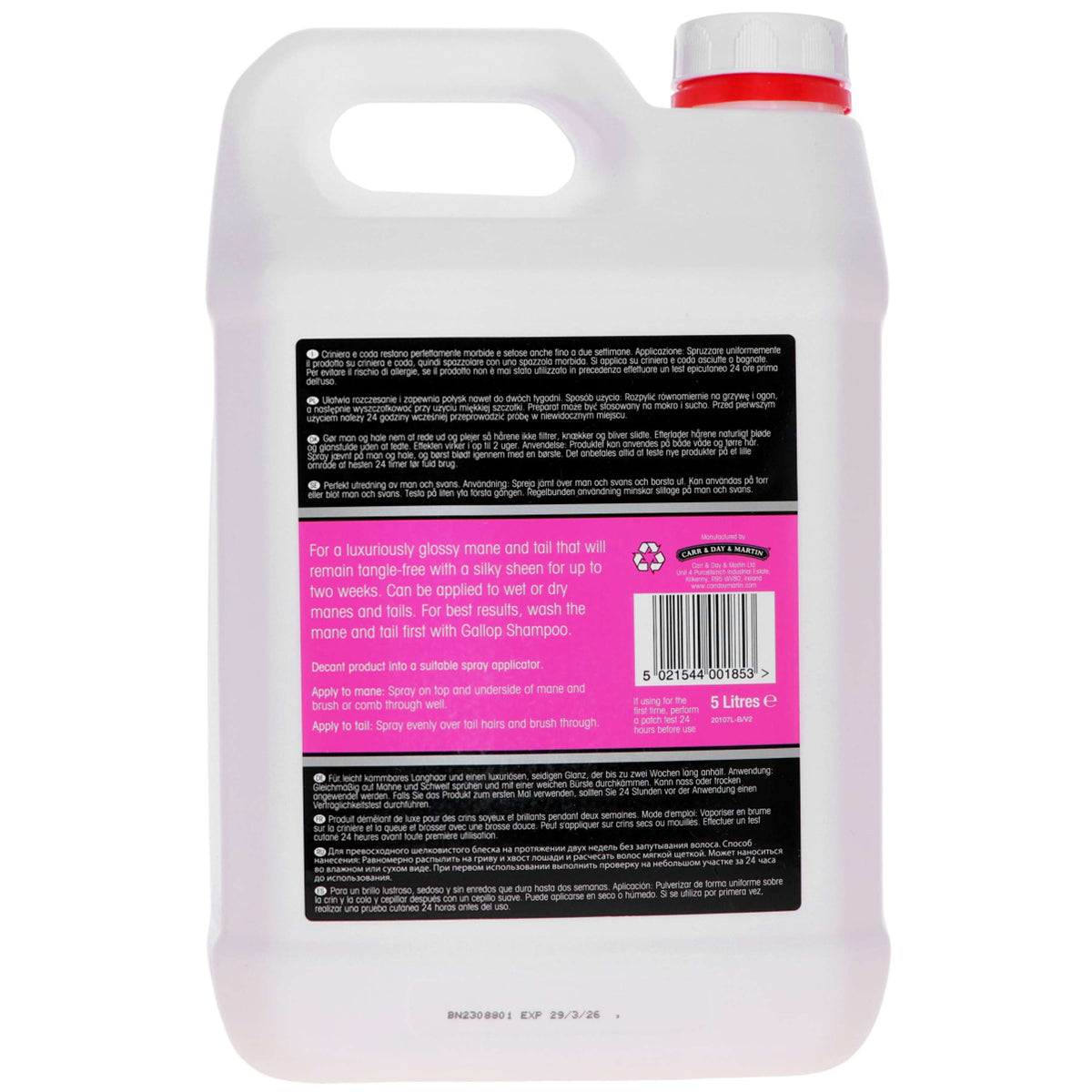 Carr & Day & Martin Lotion Queue/Crinière Refill