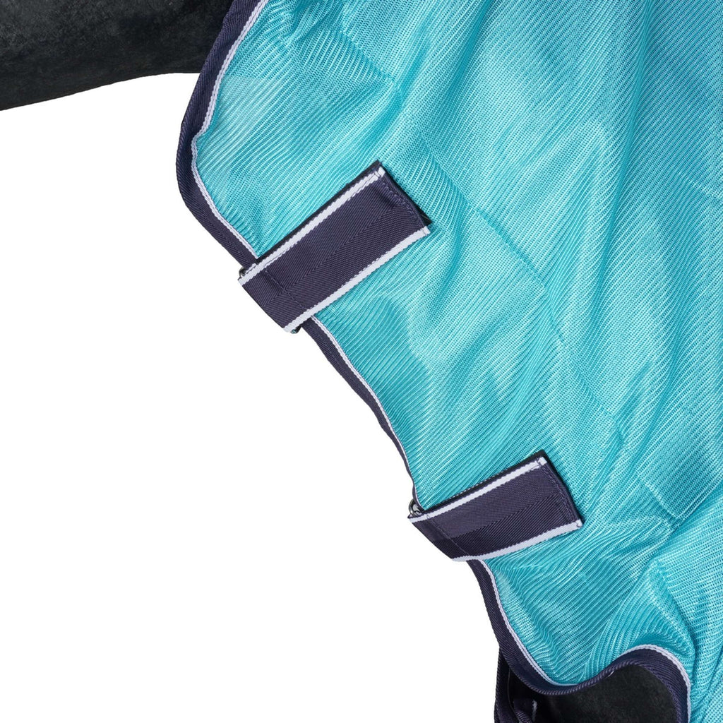 HKM Couverture Anti-Mouches Lissabon avec Couvre-cou Aqua