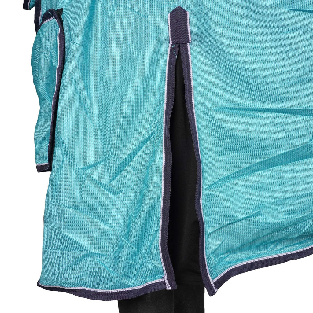 HKM Couverture Anti-Mouches Lissabon avec Couvre-cou Aqua