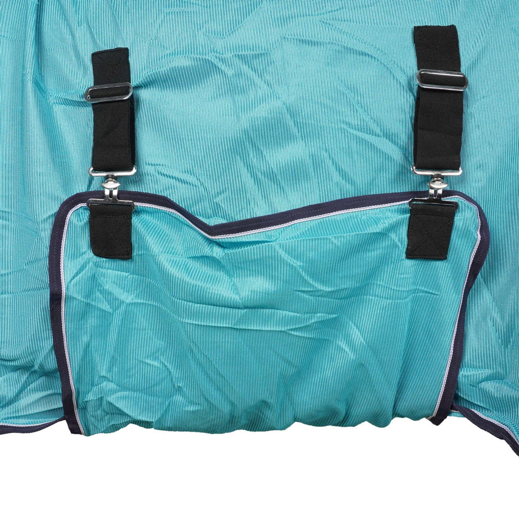 HKM Couverture Anti-Mouches Lissabon avec Couvre-cou Aqua