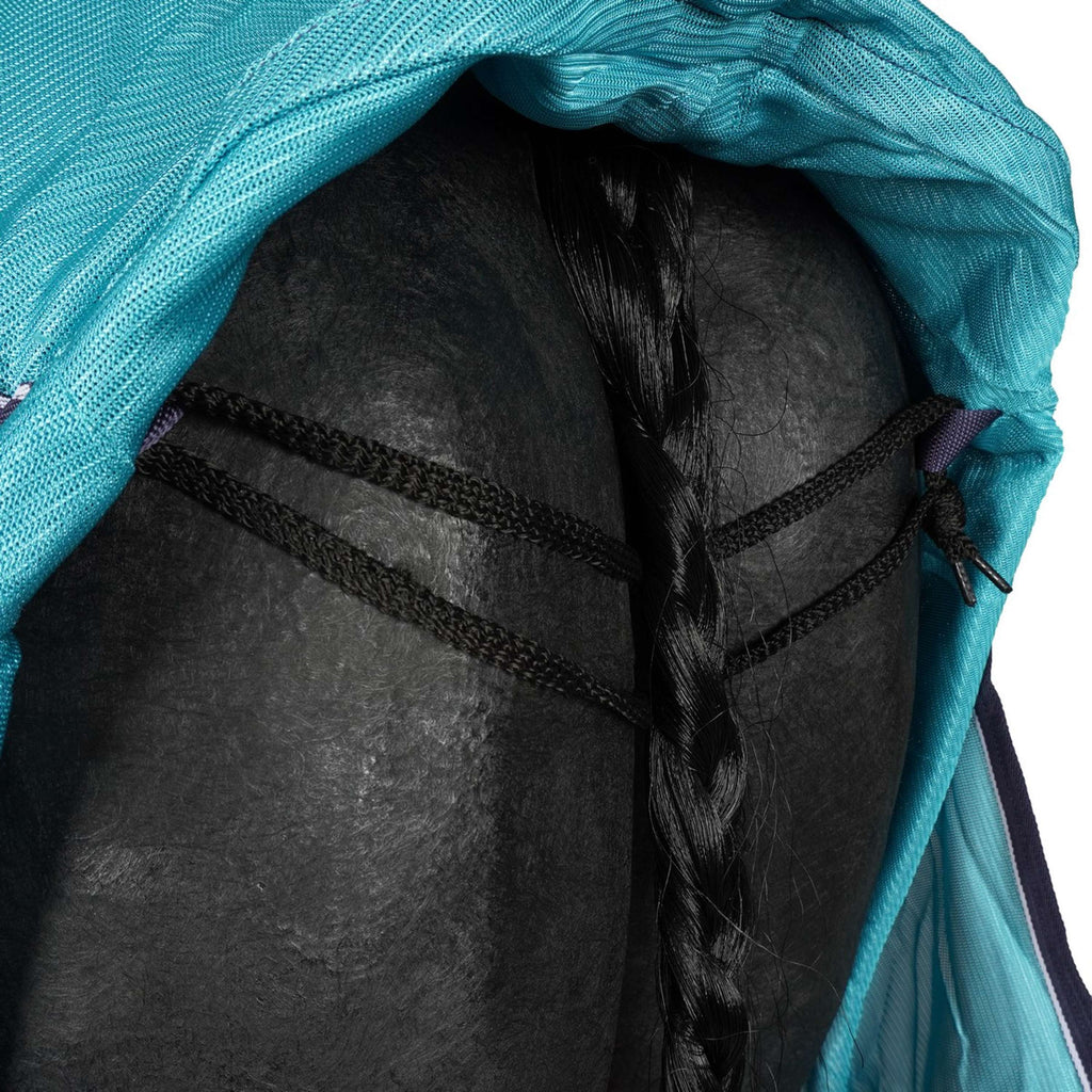 HKM Couverture Anti-Mouches Lissabon avec Couvre-cou Aqua