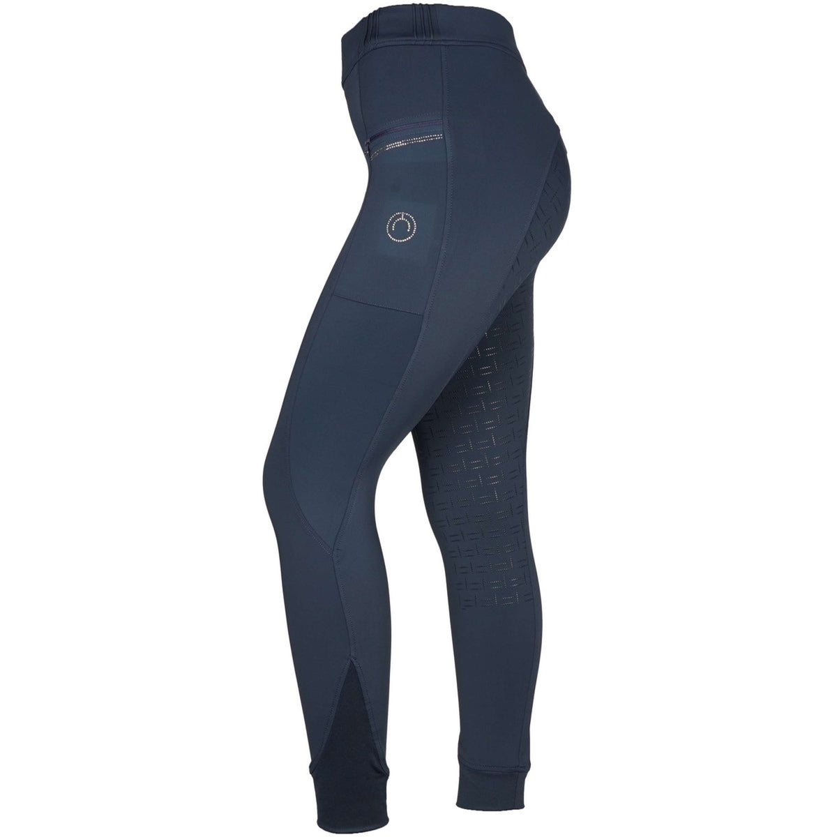 Montar Legging d'Équitation MoRosie Crystals Junior Full Grip Marin foncé