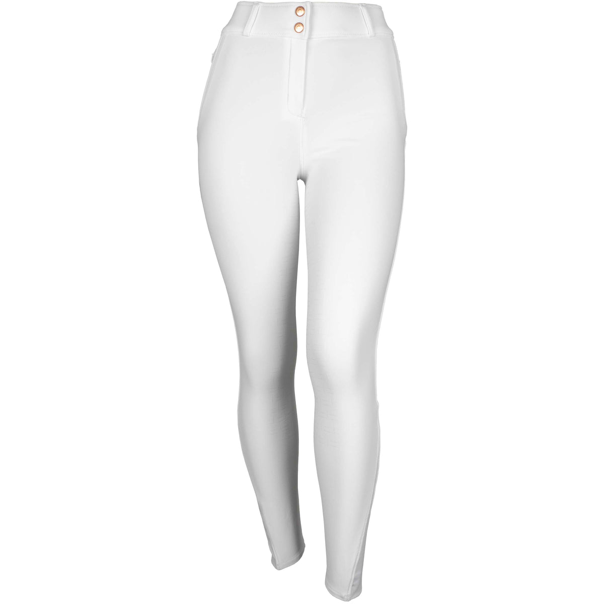 Montar Pantalon d'Équitation Briella Rosegold Crystals Highwaist Full Grip Blanc