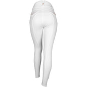 Montar Pantalon d'Équitation Briella Rosegold Crystals Highwaist Full Grip Blanc