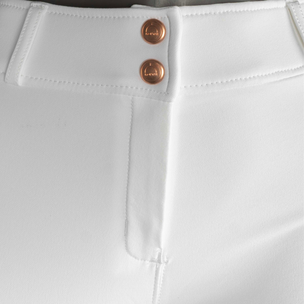 Montar Pantalon d'Équitation Briella Rosegold Crystals Highwaist Full Grip Blanc