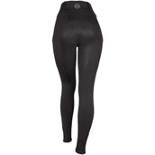 Rebel Legging d'Équitation Beltloops Rosegold Crystals Full Grip Noir