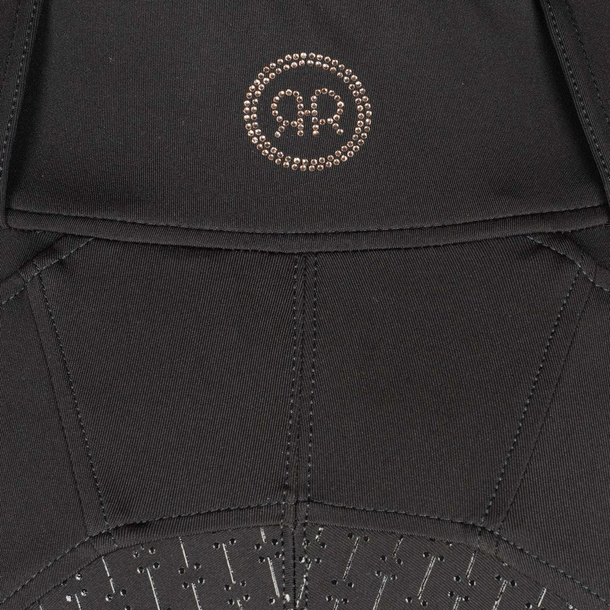 Rebel Legging d'Équitation Beltloops Rosegold Crystals Full Grip Noir