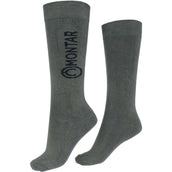 Montar Chaussettes d'Équitation Logo Dusty Green