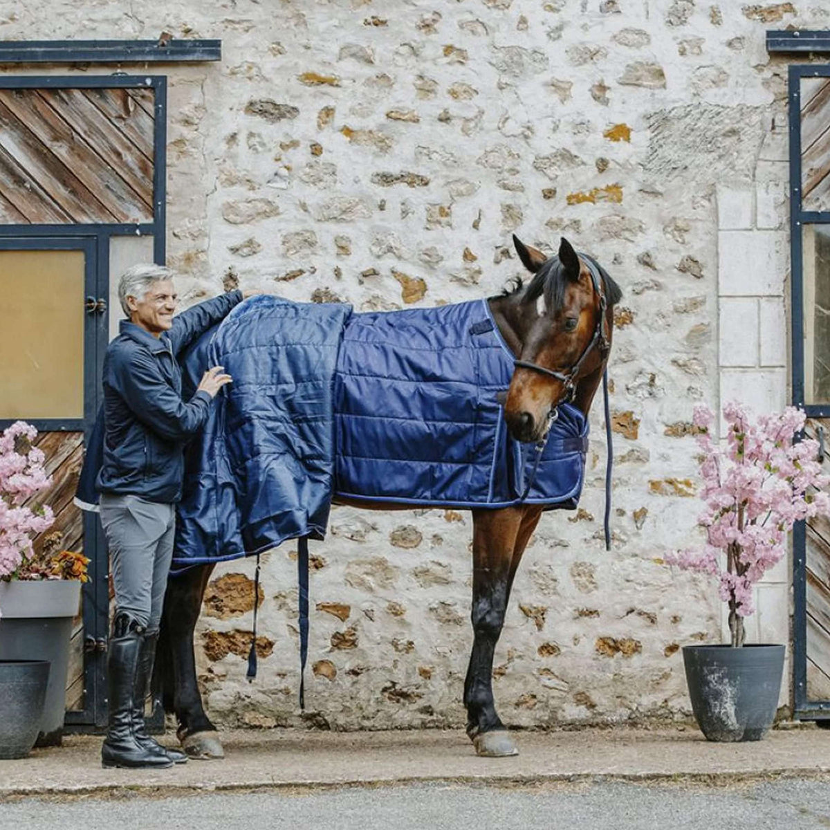 EQUITHÈME Sous-Couverture Classic 300g Marin