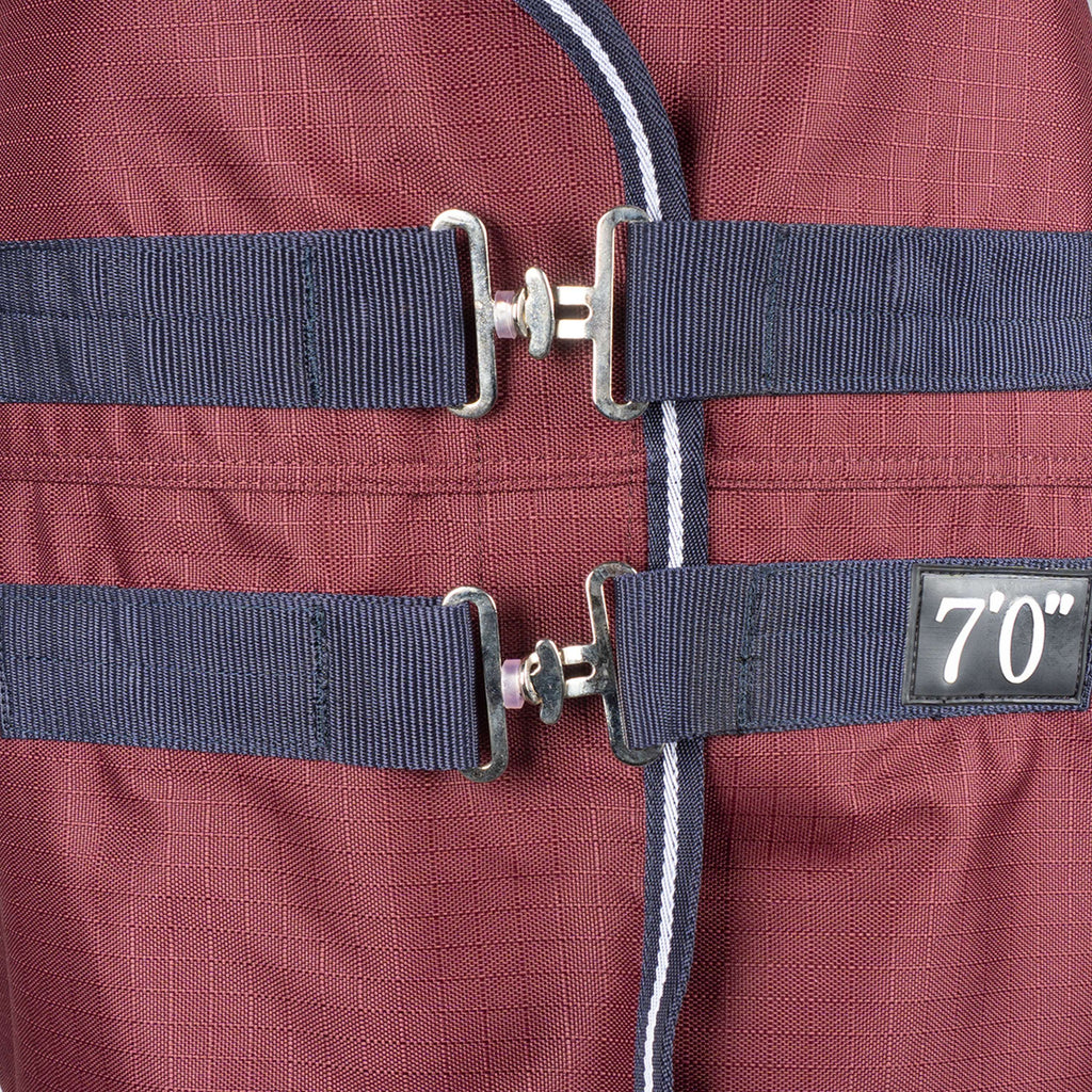 EQUITHÈME Couverture d'Extérieur Tyrex 1200D 0g High Neck Bordeaux