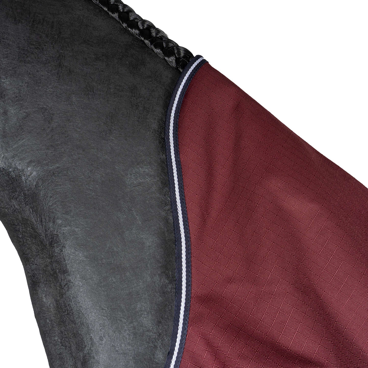 EQUITHÈME Couverture d'Extérieur Tyrex 1200D 0g High Neck Bordeaux