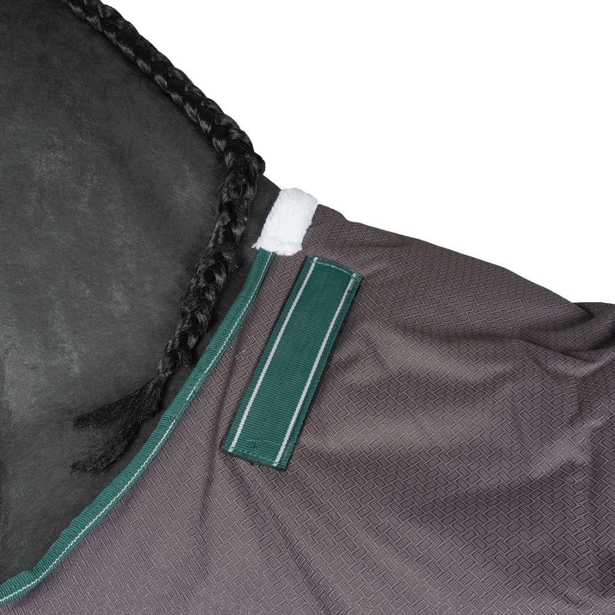 Weatherbeeta Couverture d'Hiver Comfitec Plus Dynamic II Detach-A-Neck Medium 220g Grey/Dark Green/White