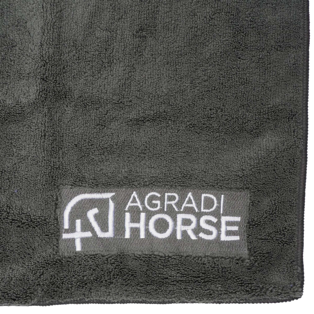 Agradi Horse Serviette Microfibre par paire Gris