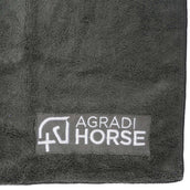 Agradi Horse Serviette Microfibre par paire Gris