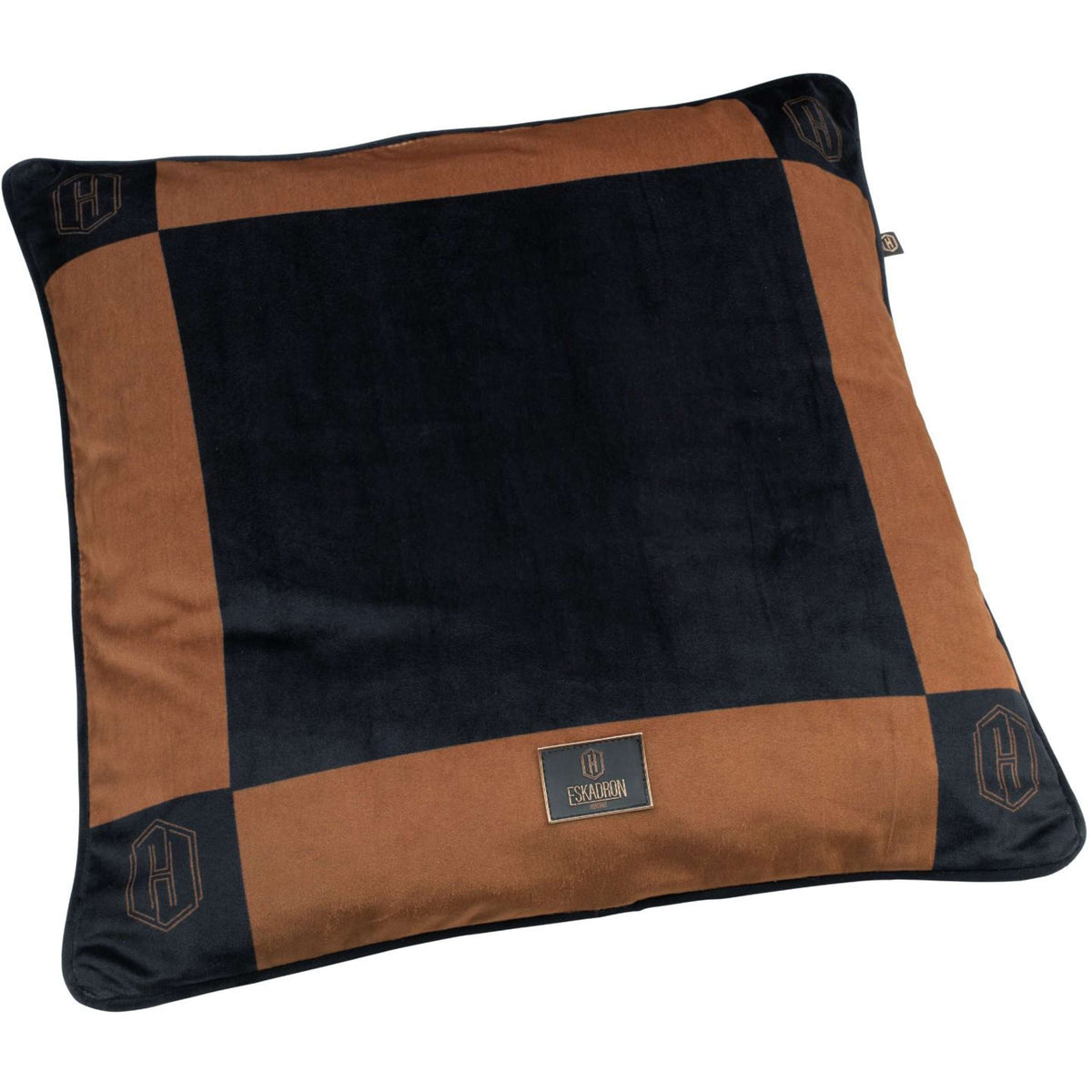Eskadron Taie d'Oreiller Heritage Velvet Black/Almond