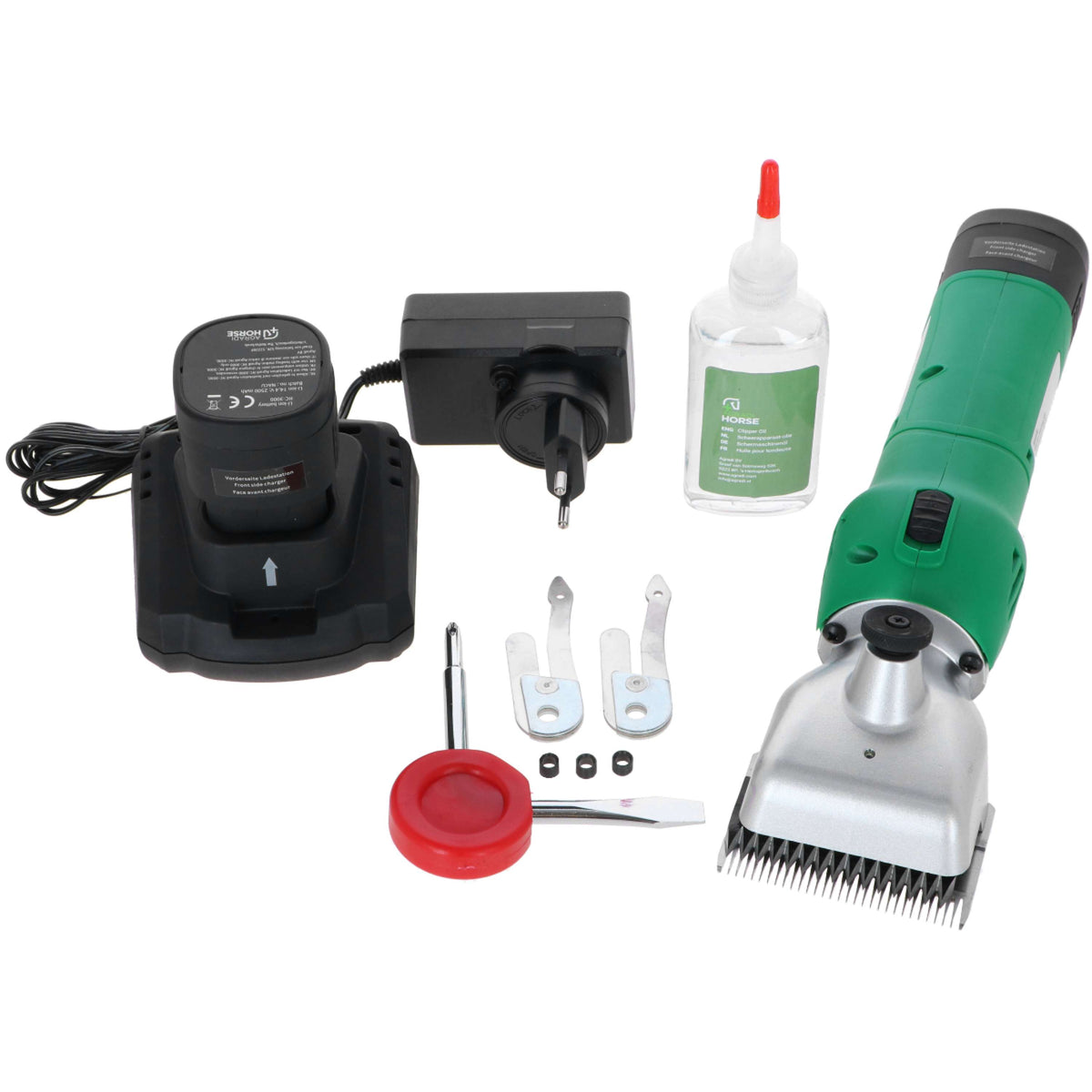 Agradi Horse Tondeuse FarmClipper HC-3000 Batterie2 31/15 Dents Vert