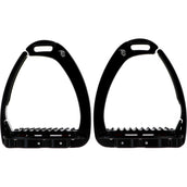 Tech Stirrups Étriers Venice Plus Swarovski Dressage Noir/Noir