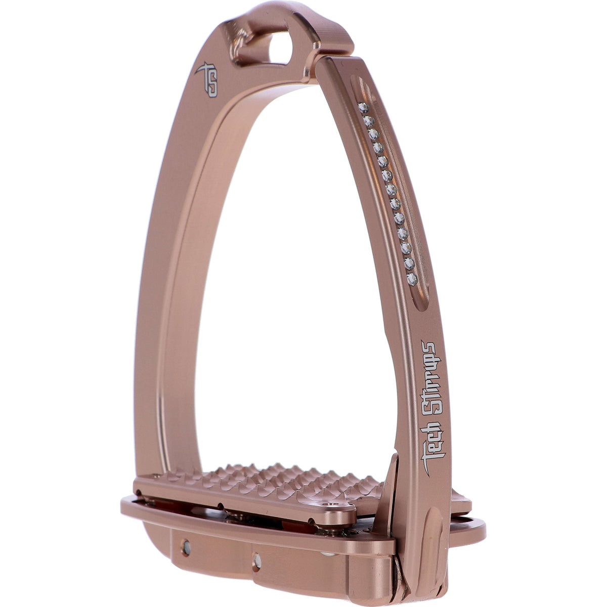 Tech Stirrups Étriers Venice Plus Swarovski Dressage Or rose