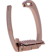 Tech Stirrups Étriers Venice Plus Swarovski Dressage Or rose