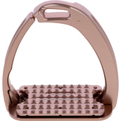 Tech Stirrups Étriers Venice Plus Swarovski Dressage Or rose