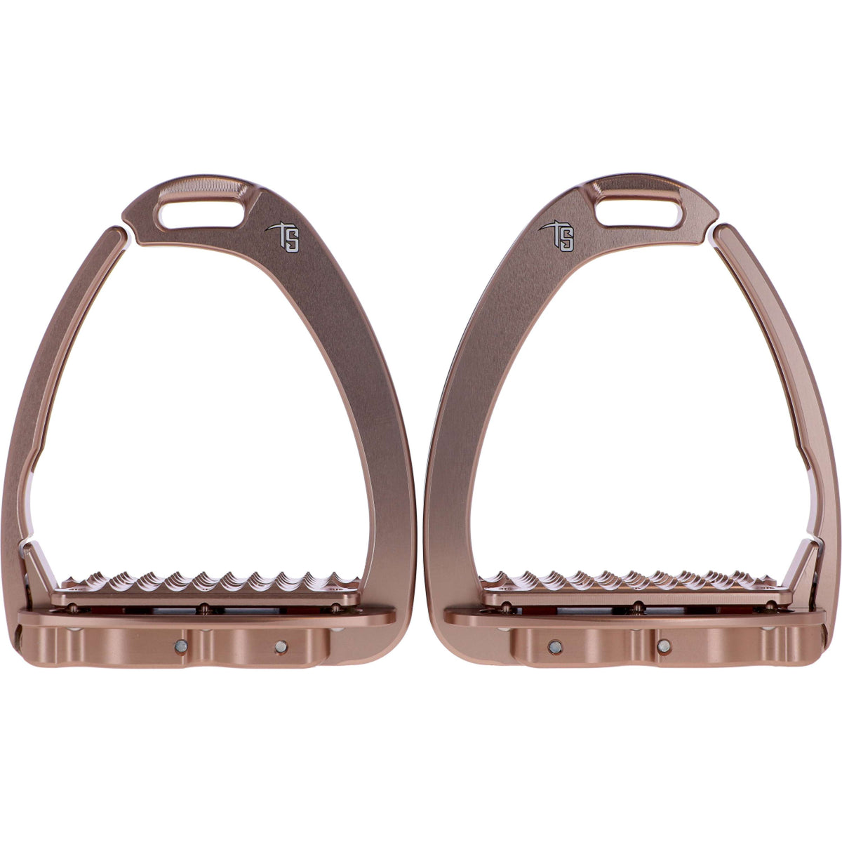 Tech Stirrups Étriers Venice Plus Swarovski Dressage Or rose