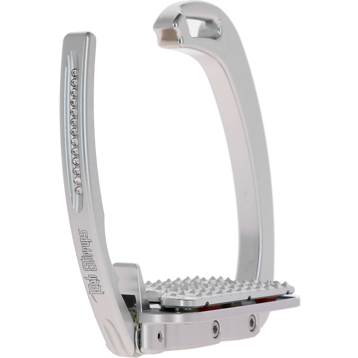 Tech Stirrups Étriers Venice Plus Swarovski Dressage Argent/Argent
