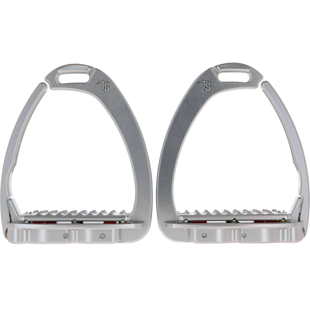 Tech Stirrups Étriers Venice Plus Swarovski Dressage Argent/Argent