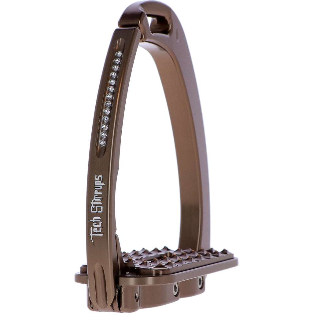 Tech Stirrups Étriers Venice Sloped Evo Swarovski Marron