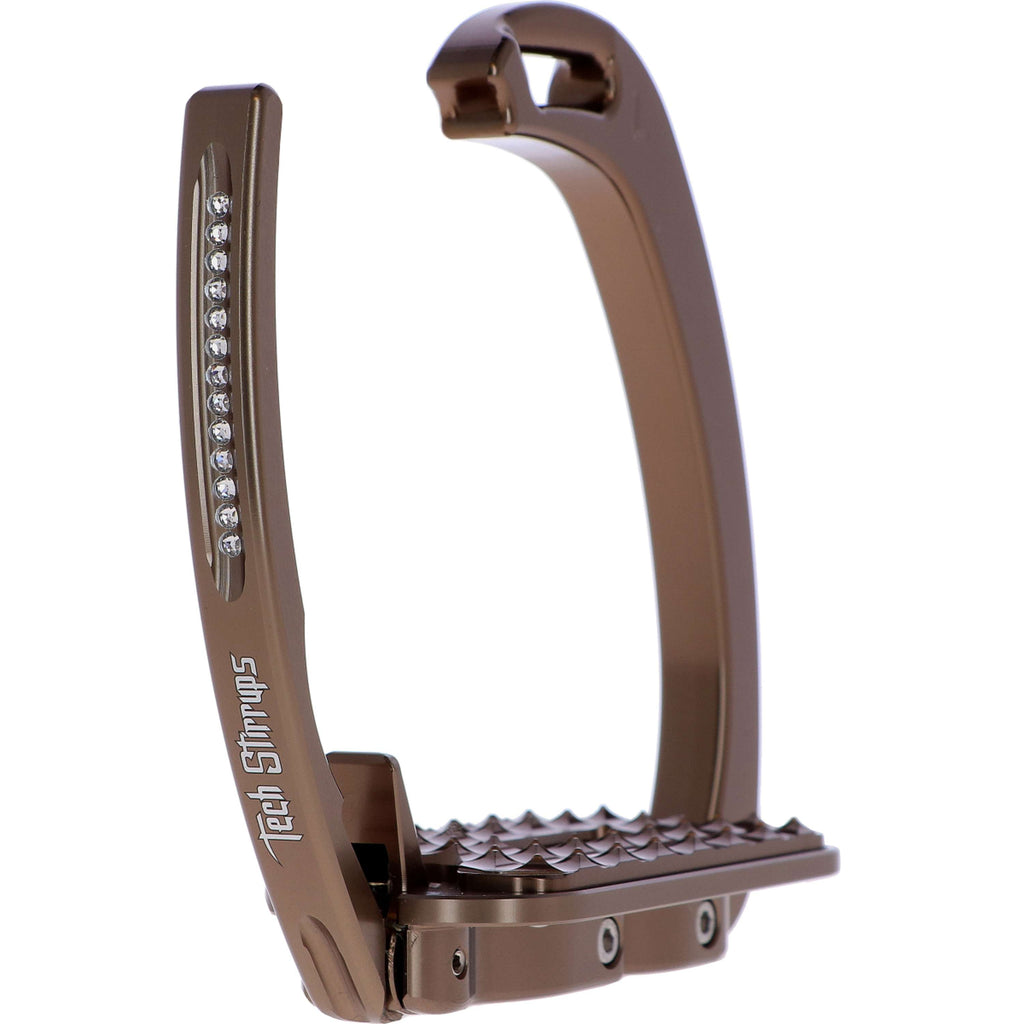 Tech Stirrups Étriers Venice Sloped Evo Swarovski Marron