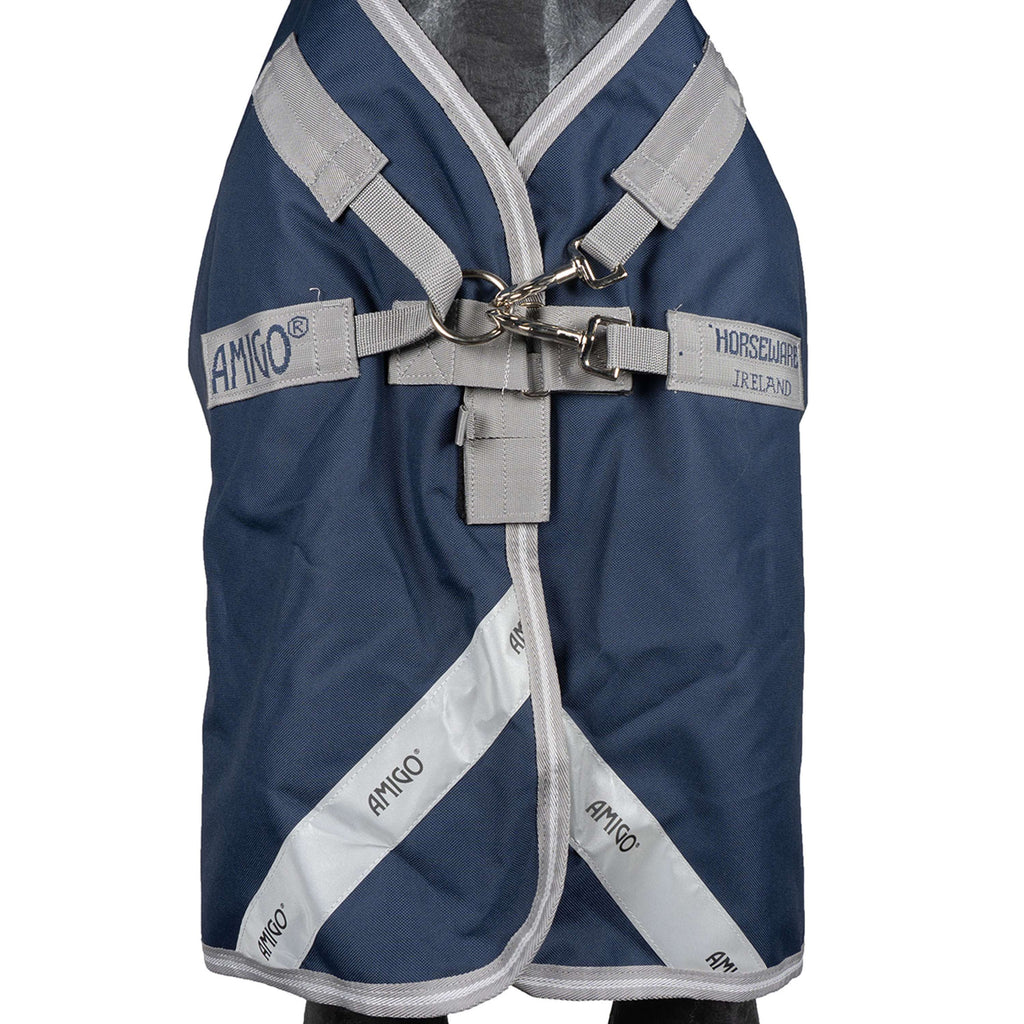 Amigo Turnout Rug Integrated 1200D 250g Navy/Titanium Grey/Silver