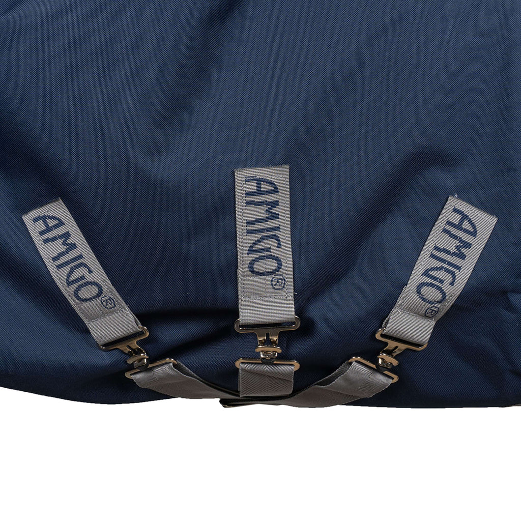 Amigo Turnout Rug Integrated 1200D 250g Navy/Titanium Grey/Silver