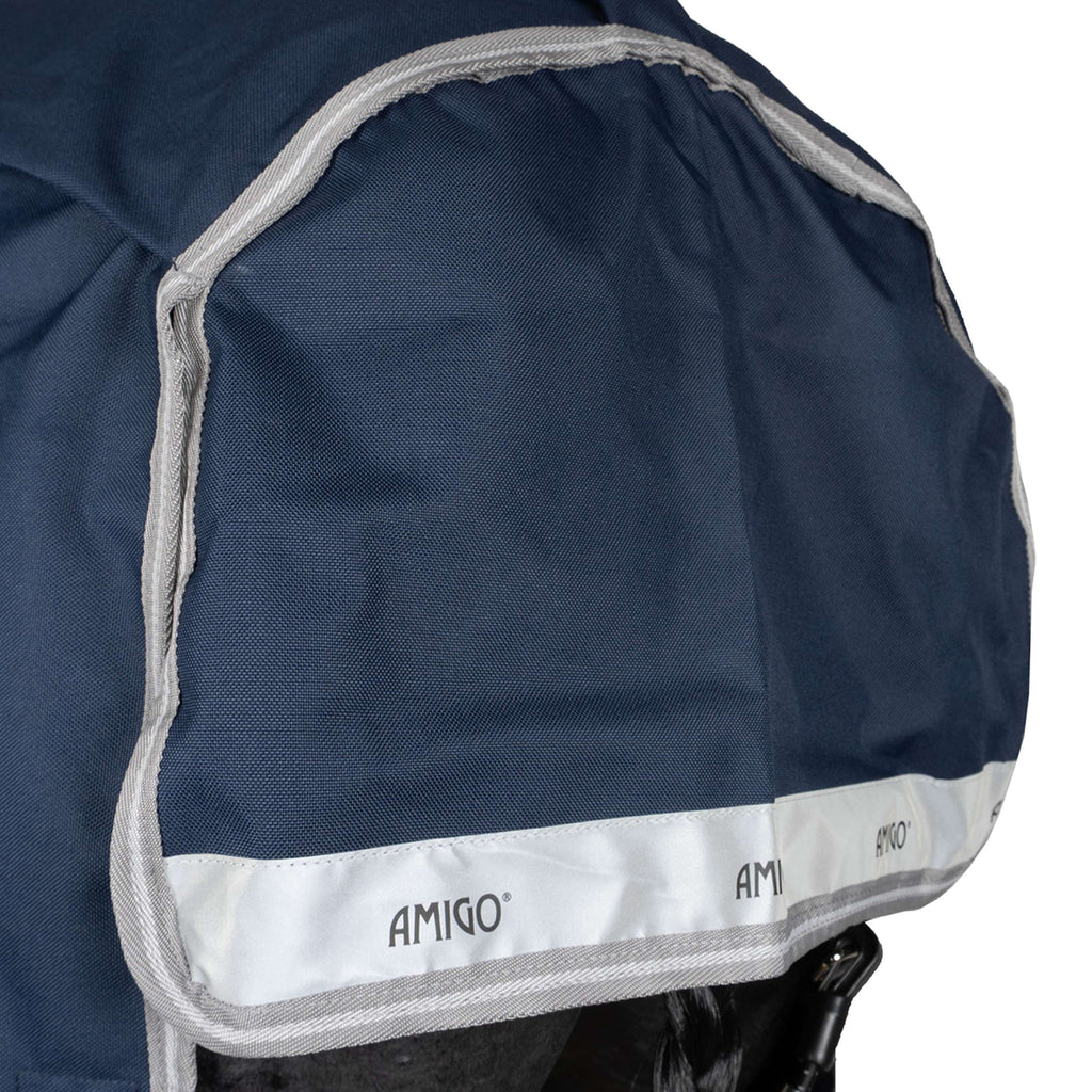 Amigo Turnout Rug Integrated 1200D 250g Navy/Titanium Grey/Silver