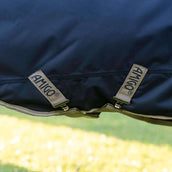 Amigo Turnout Rug 1200D Plus Pony 250g Navy/Titanium Grey/Silver