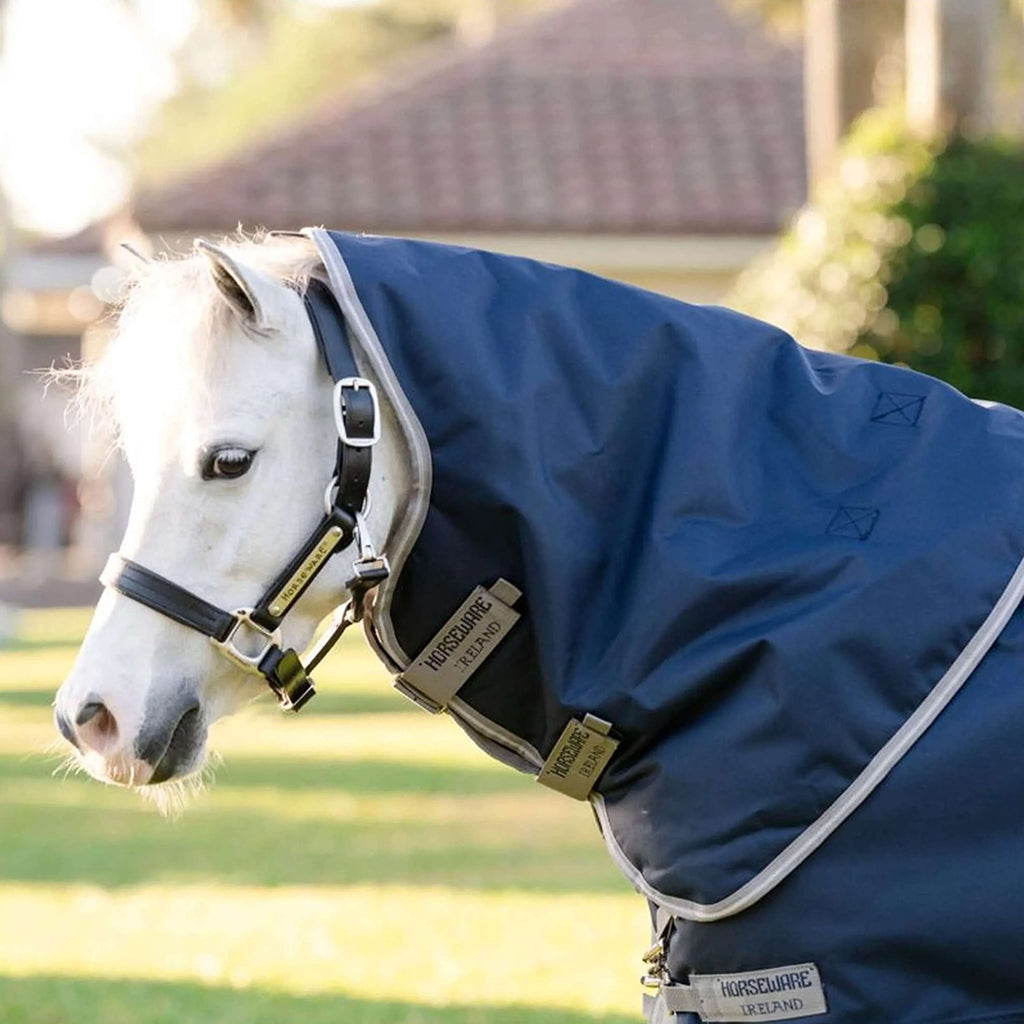 Amigo Chemise Turnout 1200D Plus Pony 0g Marine/Gris Titane/Argent