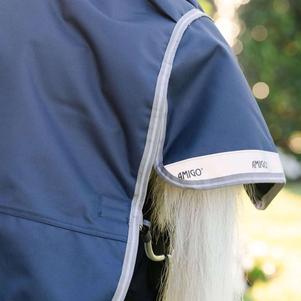 Amigo Chemise Turnout 1200D Pony 0g Marine/Gris Titane/Argent