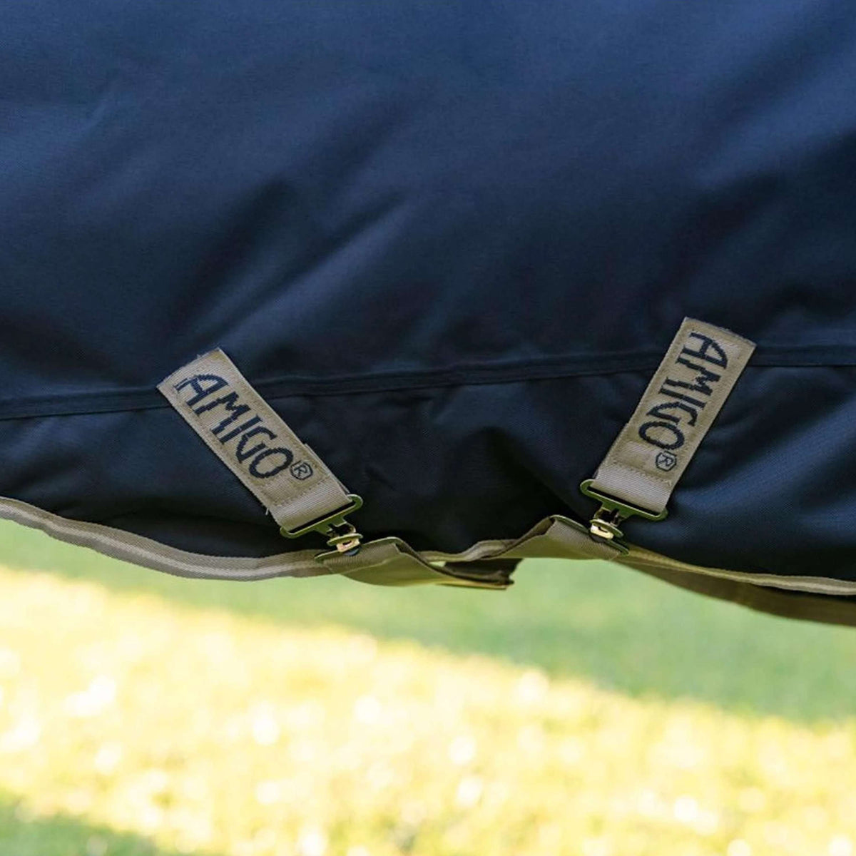 Amigo Chemise Turnout 1200D Pony 0g Marine/Gris Titane/Argent