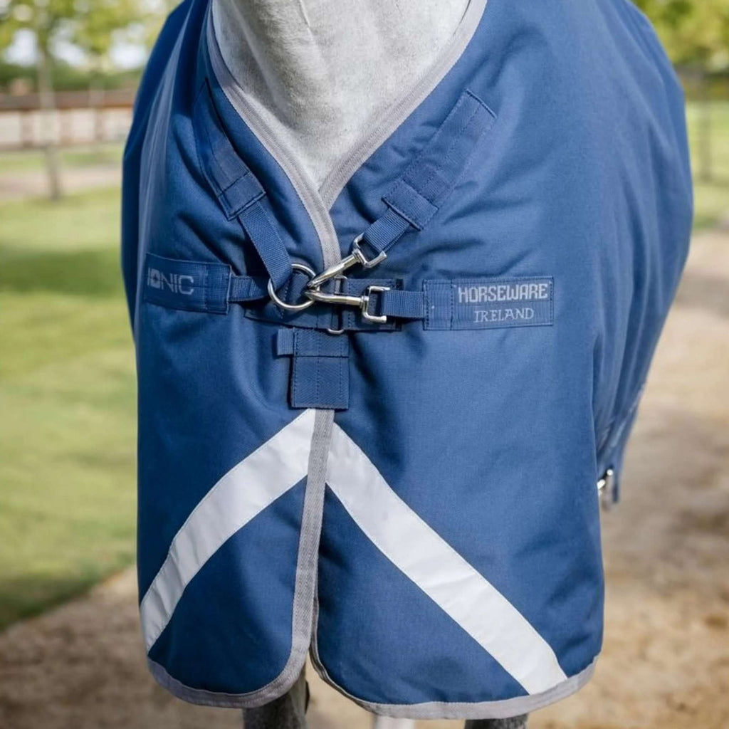 Horseware Therapy Turnout Ionic 100g Bleu Impérial/Argent/Marine