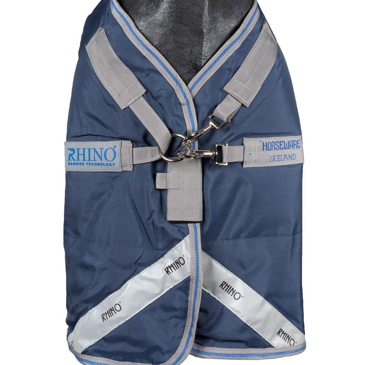 Rhino Chemise Turnout 100g Bleu marine/Gris titane/Bleu classique