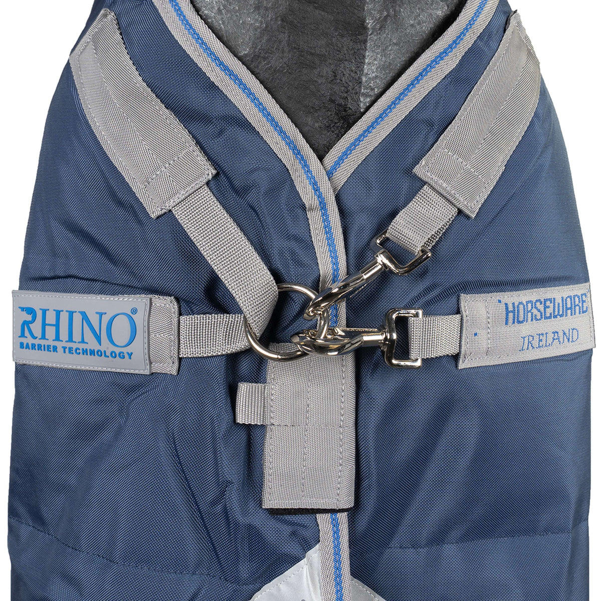 Rhino Chemise Turnout 100g Bleu marine/Gris titane/Bleu classique