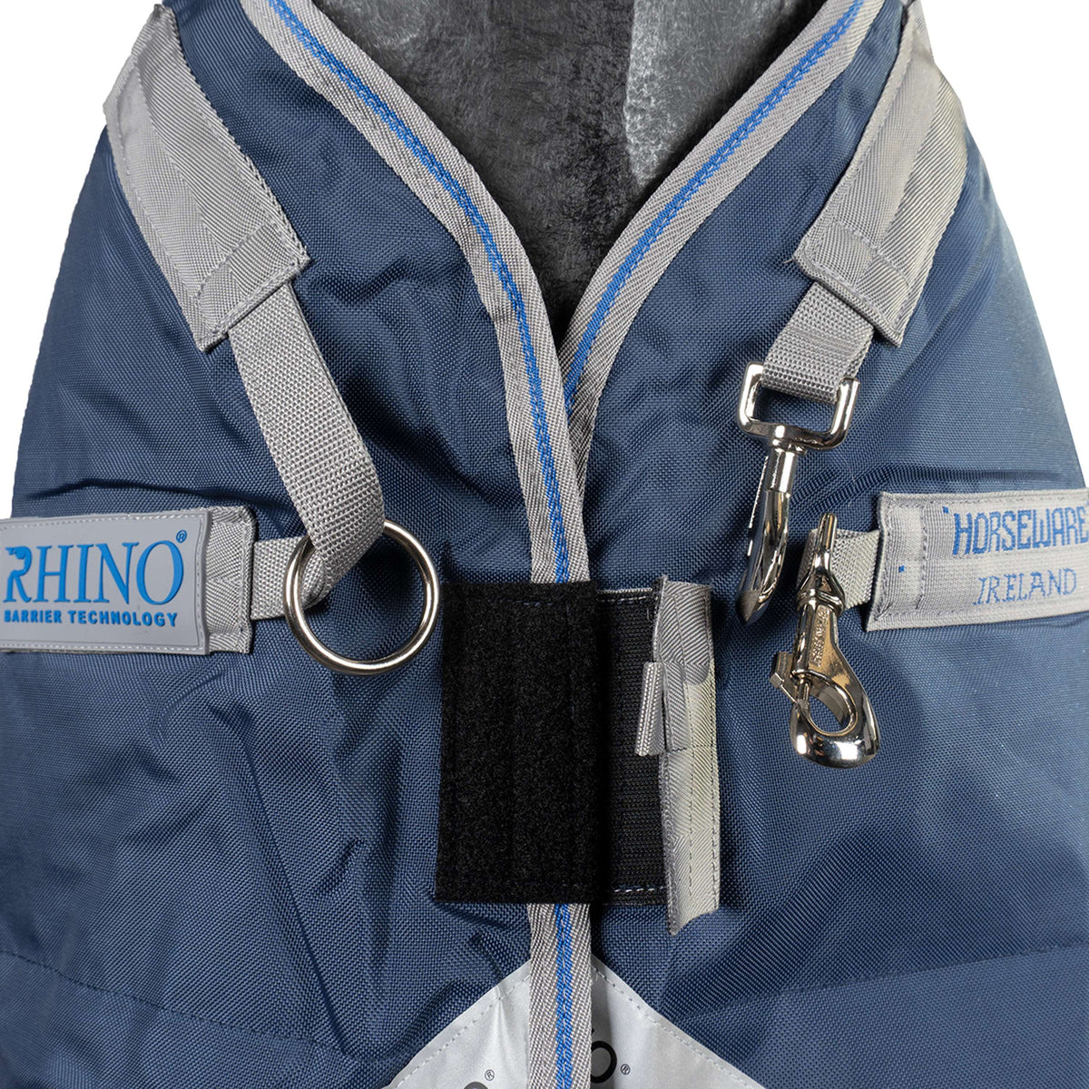 Rhino Chemise Turnout 100g Bleu marine/Gris titane/Bleu classique