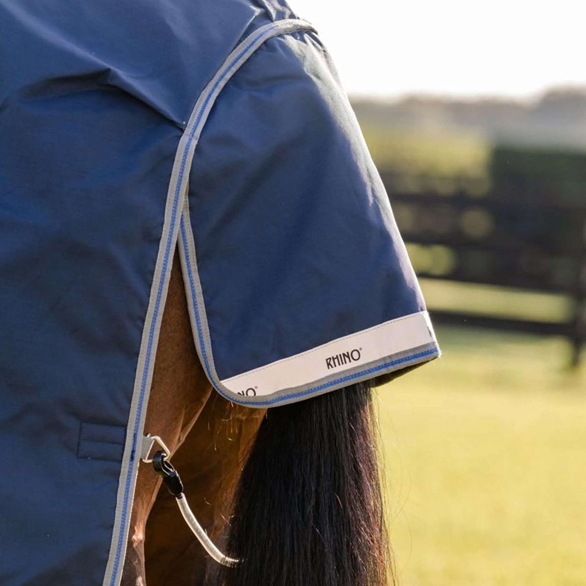 Rhino Chemise Turnout 100g Bleu marine/Gris titane/Bleu classique