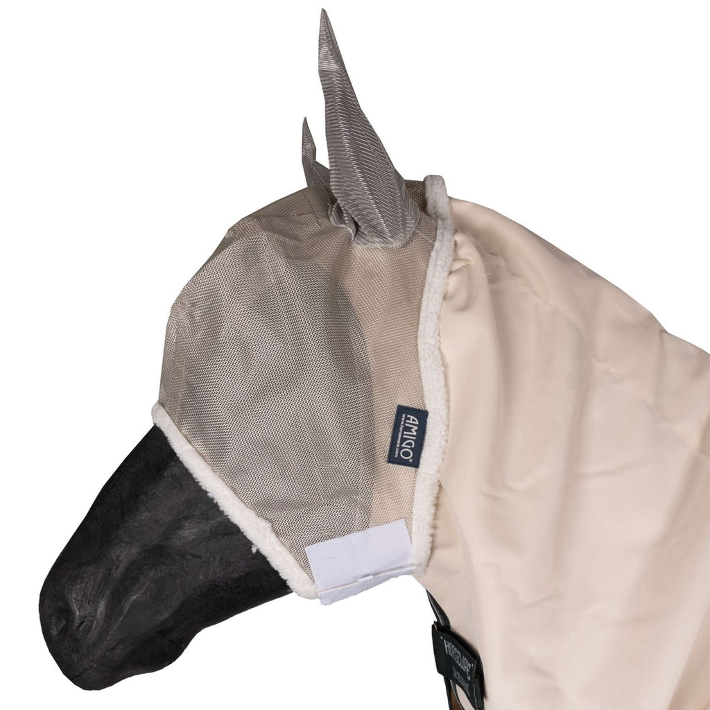 Rambo Pull col Hoodie Pony Craie/Vert chasseur/Argent