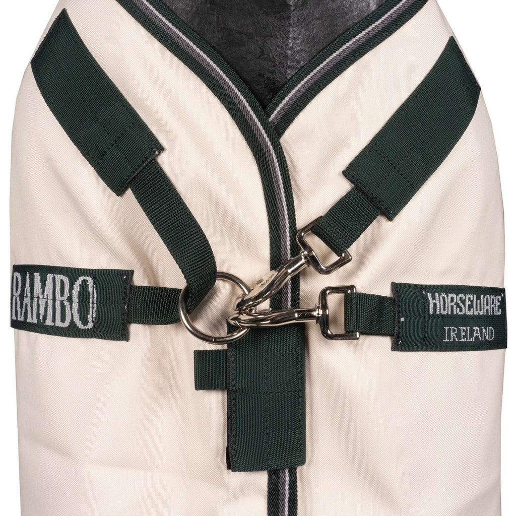 Rambo Pull col Hoodie Craie/Vert chasseur/Argent