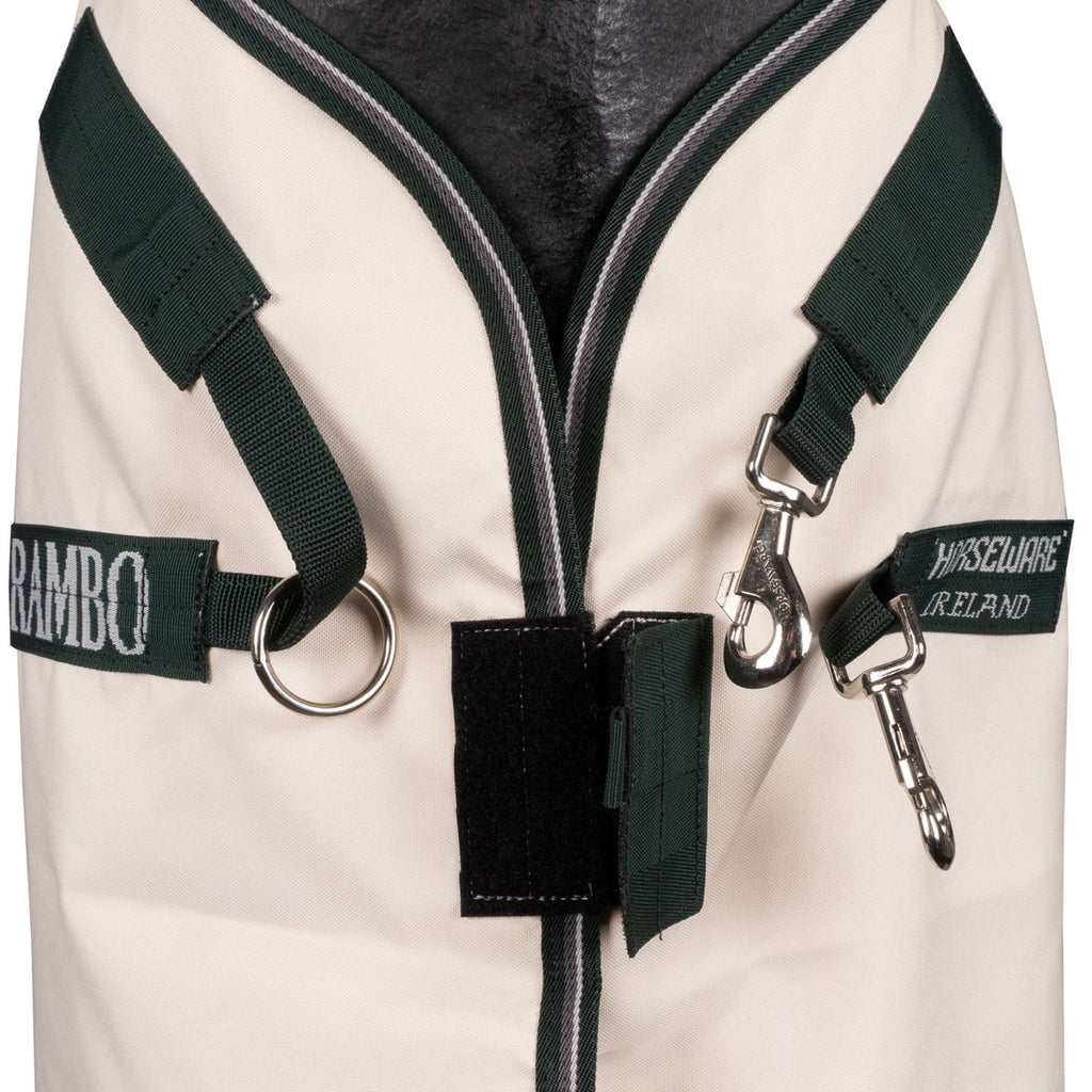 Rambo Pull col Hoodie Craie/Vert chasseur/Argent