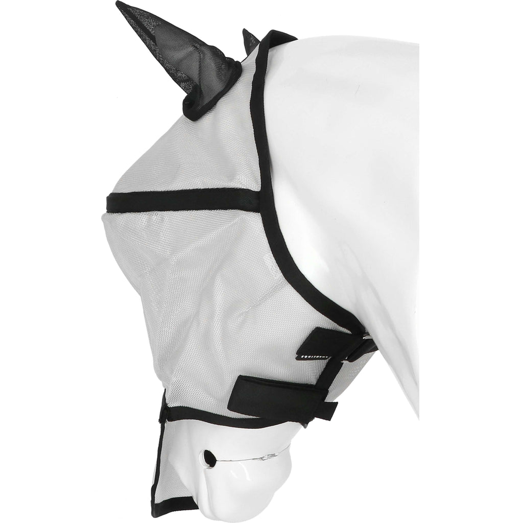 EQUITHÈME Masque Anti-Mouches Protec avec Protection UV Argent