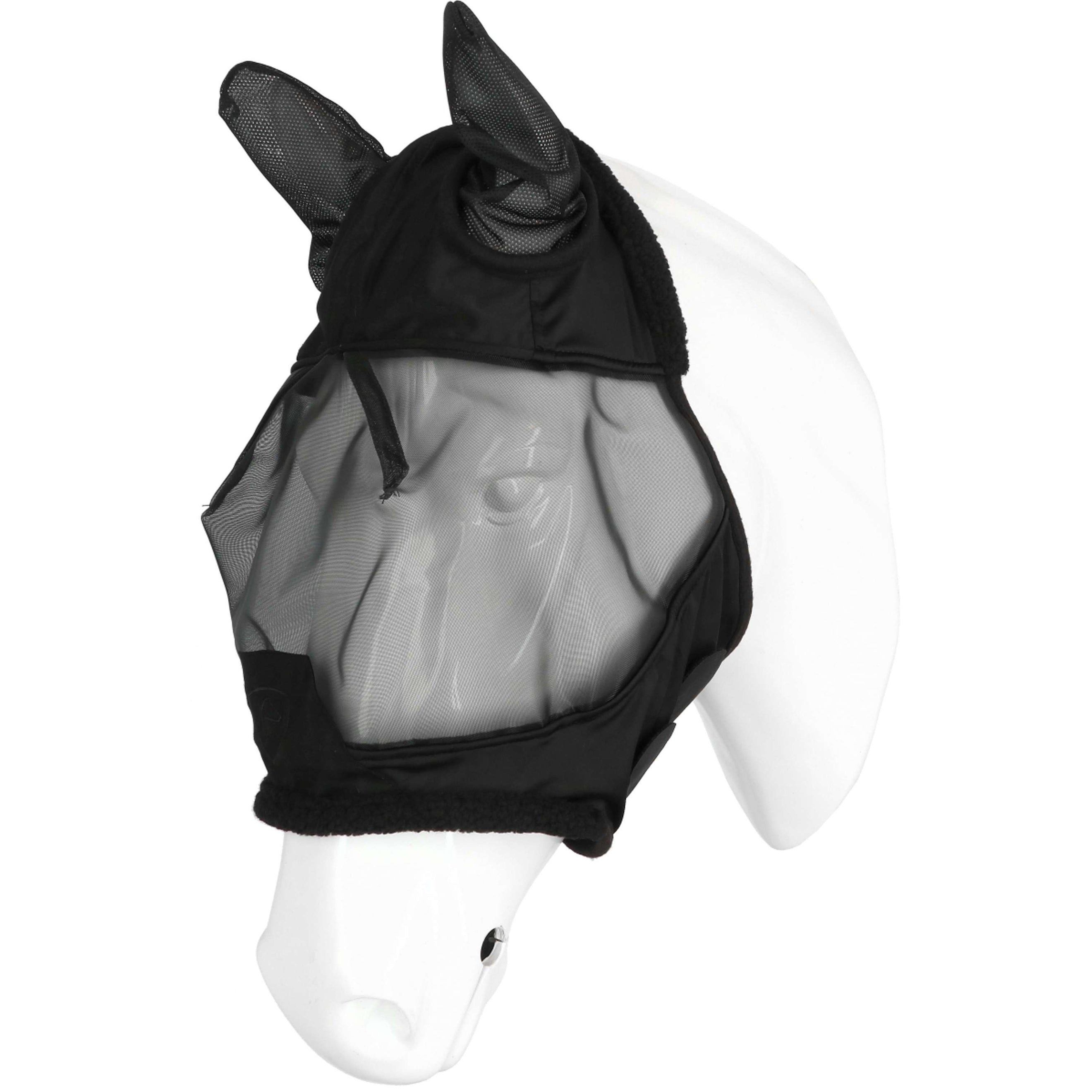 EQUITHÈME Masque Anti-Mouches Teddy UV Protection Noir