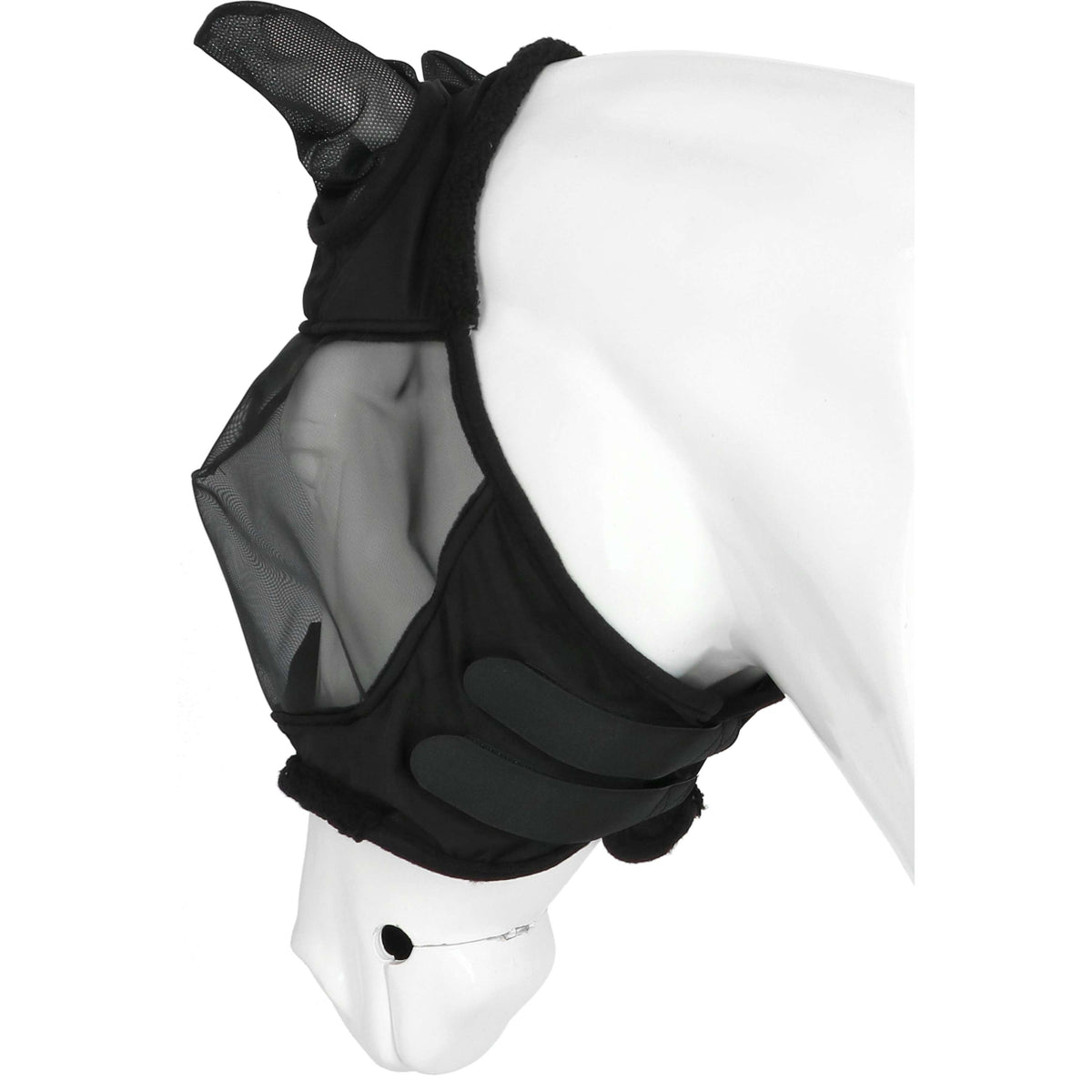 EQUITHÈME Masque Anti-Mouches Teddy UV Protection Noir